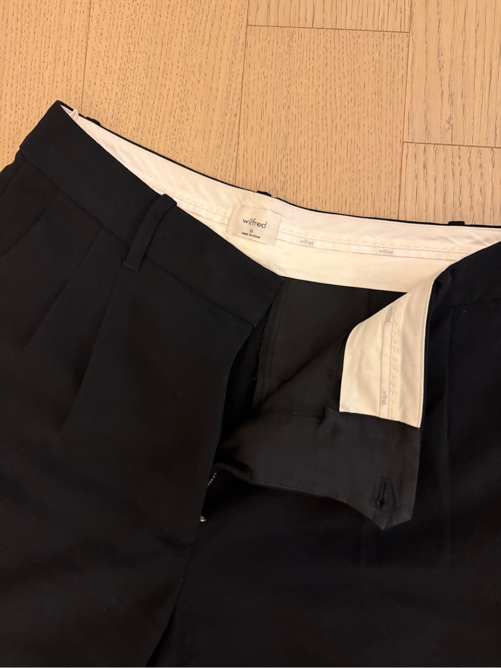 Wilfred Black High-Rise Tailored Trouser